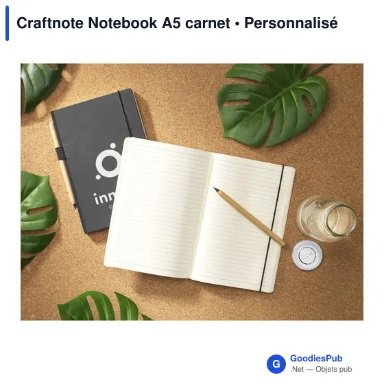 Carnet A5 personnalisable Craftnote avec logo - Image 4