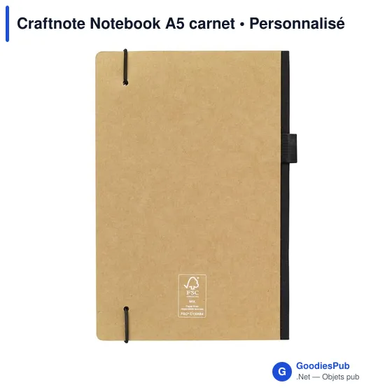 Carnet A5 personnalisable Craftnote avec logo - Image 7