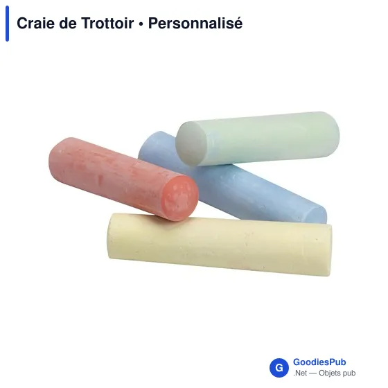 Craie de Trottoir personnalisable pour logo - 4 couleurs pastel - Image 2
