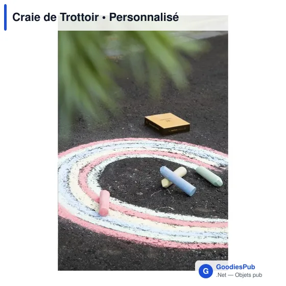 Craie de Trottoir personnalisable pour logo - 4 couleurs pastel - Image 3