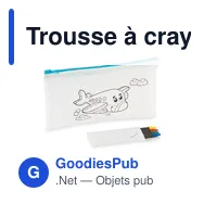 Trousse à crayons personnalisable avec logo - CRAY - Miniature 1
