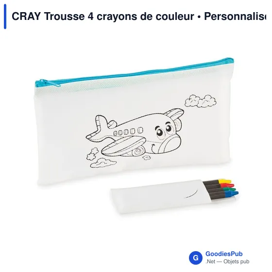 Trousse à crayons personnalisable avec logo - CRAY - Image 1
