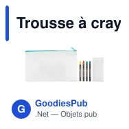 Trousse à crayons personnalisable avec logo - CRAY - Miniature 3