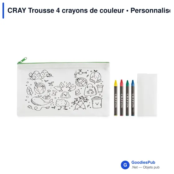 Trousse à crayons personnalisable avec logo - CRAY - Image 6