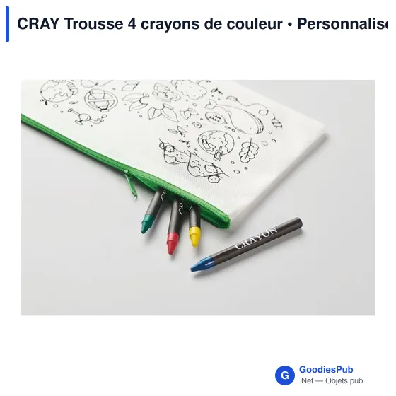 Trousse à crayons personnalisable avec logo - CRAY - Image 9