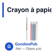 Crayon à papier avec gomme personnalisable en bois FSC coloré avec logo - 18,6 cm - Miniature 1