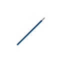 Variante Bleu foncé - Crayon à papier avec gomme personnalisable en bois FSC coloré avec logo - 18,6 cm