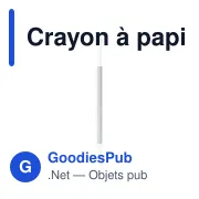 Crayon à papier avec gomme Pedro - Miniature 1