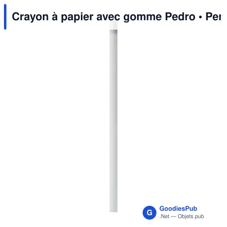 Crayon à papier avec gomme Pedro