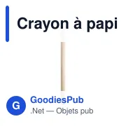 Crayon à papier avec gomme Pedro - Miniature 3