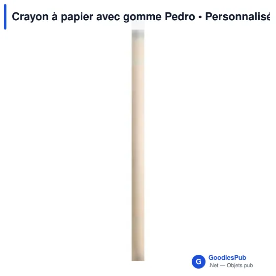 Crayon à papier avec gomme Pedro - Image 3