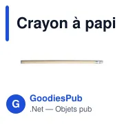 Crayon à papier avec gomme Pedro - Miniature 5