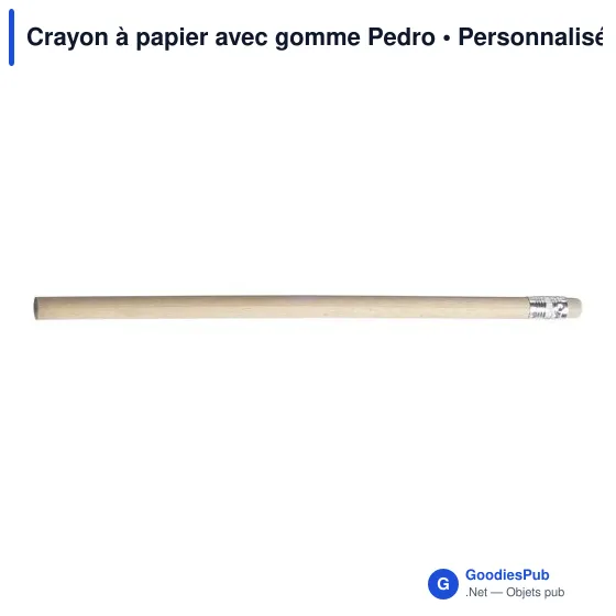 Crayon à papier avec gomme Pedro - Image 5