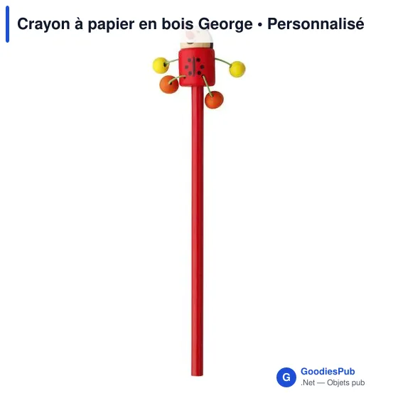 Crayon à papier en bois George - Image 2