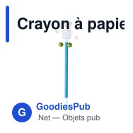 Crayon à papier en bois George - Miniature 4