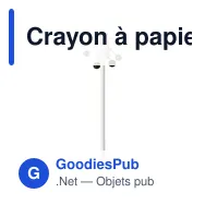 Crayon à papier en bois George - Miniature 6