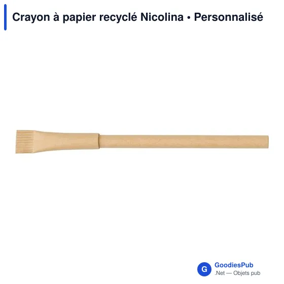 Crayon à papier recyclé personnalisable Nicolina avec logo - Image 6