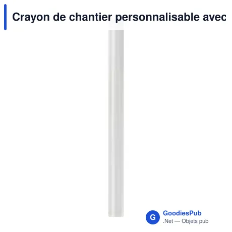 Crayon de chantier personnalisable avec logo - Sonia