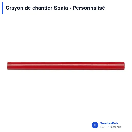 Crayon de chantier personnalisable avec logo - Sonia - Image 8