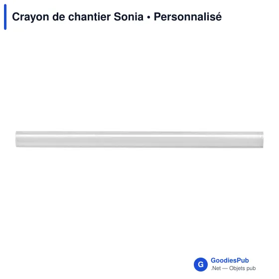 Crayon de chantier personnalisable avec logo - Sonia - Image 10
