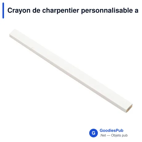 Crayon de charpentier personnalisable avec logo - Cole