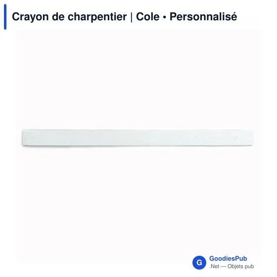 Crayon de charpentier personnalisable avec logo - Cole - Image 4