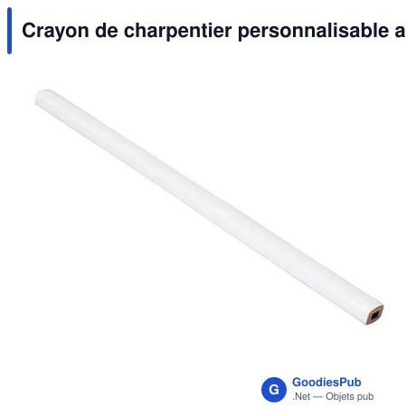 Crayon de charpentier personnalisable avec logo - Mitchell
