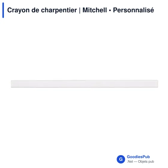 Crayon de charpentier personnalisable avec logo - Mitchell - Image 3