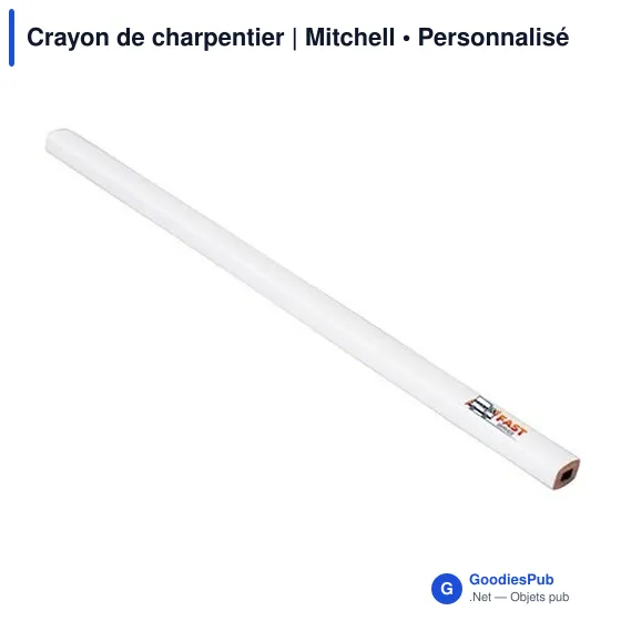 Crayon de charpentier personnalisable avec logo - Mitchell - Image 4