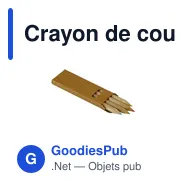 Crayon de couleur personnalisable avec logo - Crew - Miniature 1