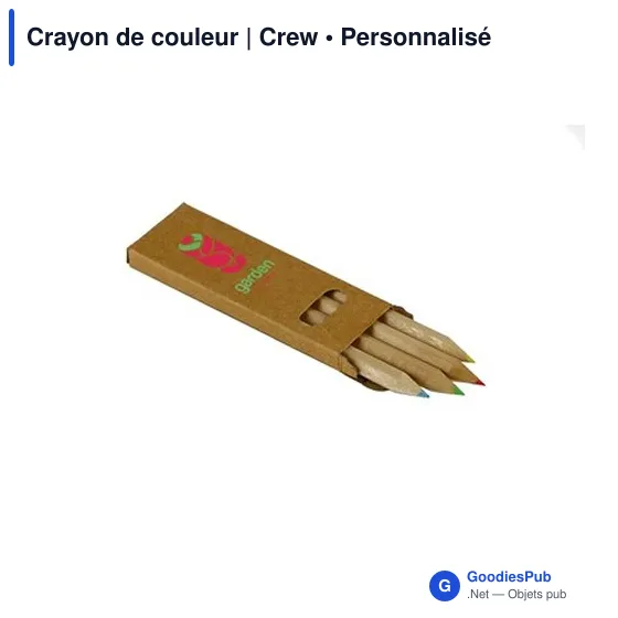 Crayon de couleur personnalisable avec logo - Crew - Image 2
