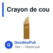 Crayon de couleur personnalisable avec logo - Crew - Miniature 3