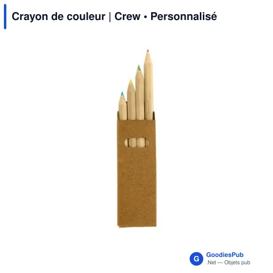 Crayon de couleur personnalisable avec logo - Crew - Image 3
