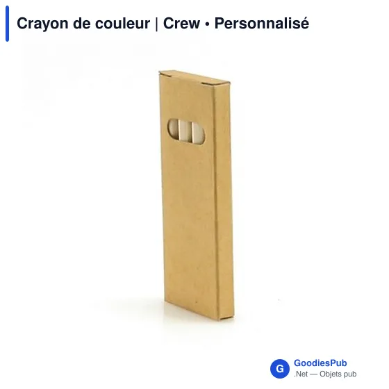 Crayon de couleur personnalisable avec logo - Crew - Image 4