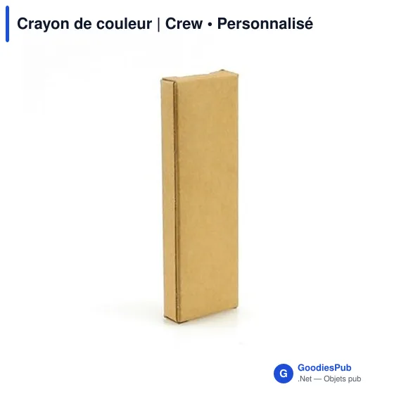 Crayon de couleur personnalisable avec logo - Crew - Image 5