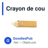 Crayon de couleur personnalisable avec logo - Crew - Miniature 7