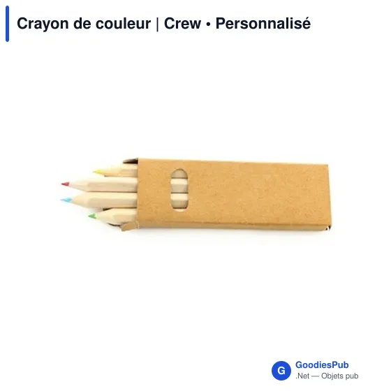 Crayon de couleur personnalisable avec logo - Crew - Image 7