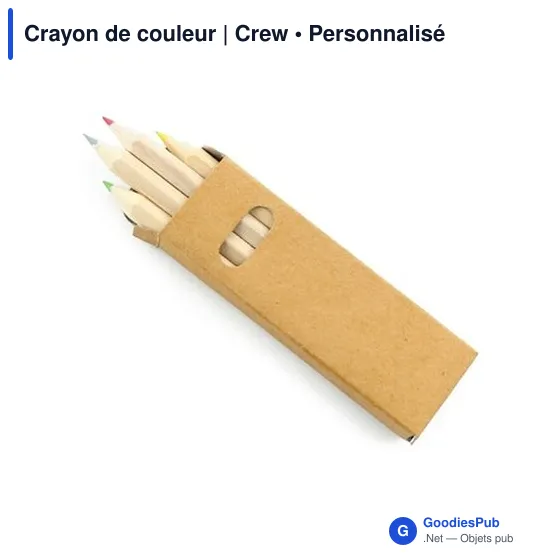 Crayon de couleur personnalisable avec logo - Crew - Image 8