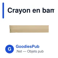 Crayon en bambou personnalisable avec logo - Hayes - Miniature 3