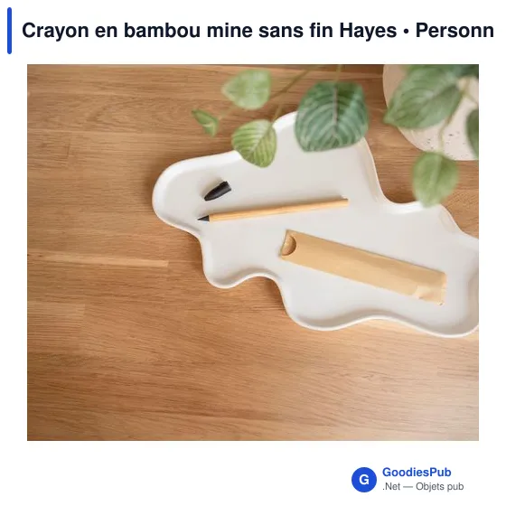 Crayon en bambou personnalisable avec logo - Hayes - Image 6