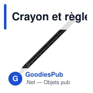 Crayon et règle personnalisable en aluminium recyclé avec logo - R-AL - Miniature 4