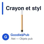 Crayon et stylo en bambou Wolfgang - Miniature 1