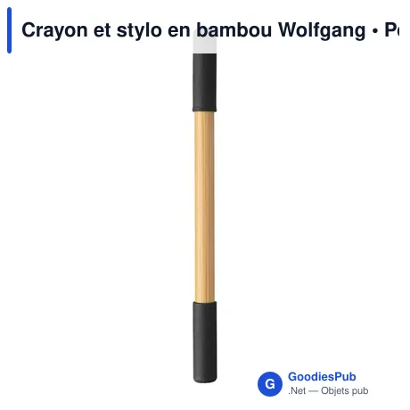 Crayon et stylo en bambou Wolfgang
