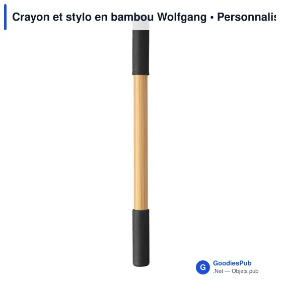 Crayon et stylo en bambou Wolfgang - Image 1