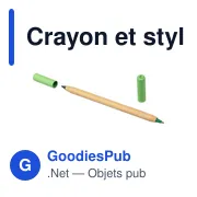 Crayon et stylo en bambou Wolfgang - Miniature 5
