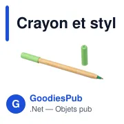 Crayon et stylo en bambou Wolfgang - Miniature 6