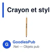 Crayon et stylo en bambou Wolfgang - Miniature 7