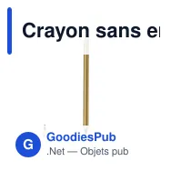Crayon sans encre personnalisable Jevon avec logo - Miniature 2