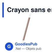 Crayon sans encre personnalisable Jevon avec logo - Miniature 4