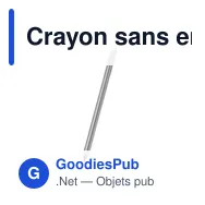 Crayon sans encre personnalisable Jevon avec logo - Miniature 5